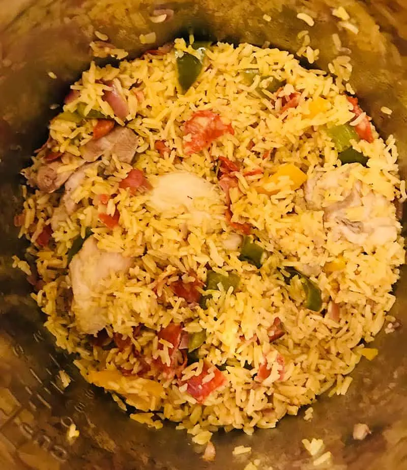 Puerto rican chicken best sale and rice instant pot