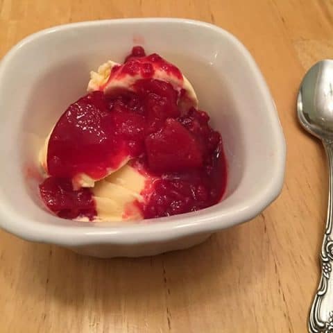 Easy Peach Melba Dessert Recipe for Instant Pot (or any electric pressure cooker)