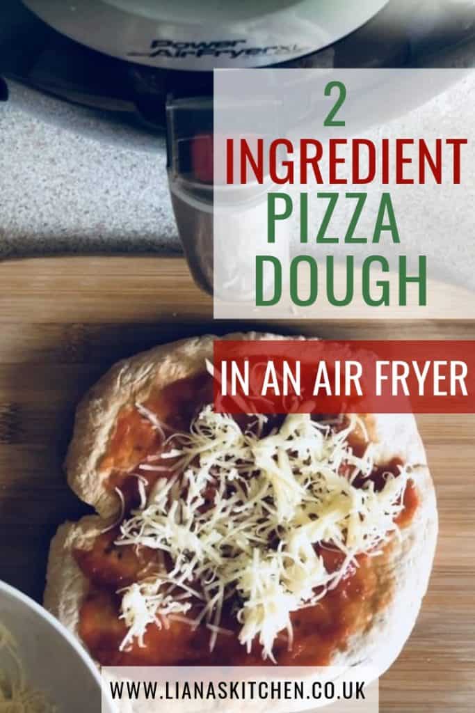 2 ingredient pizza dough in an air fryer