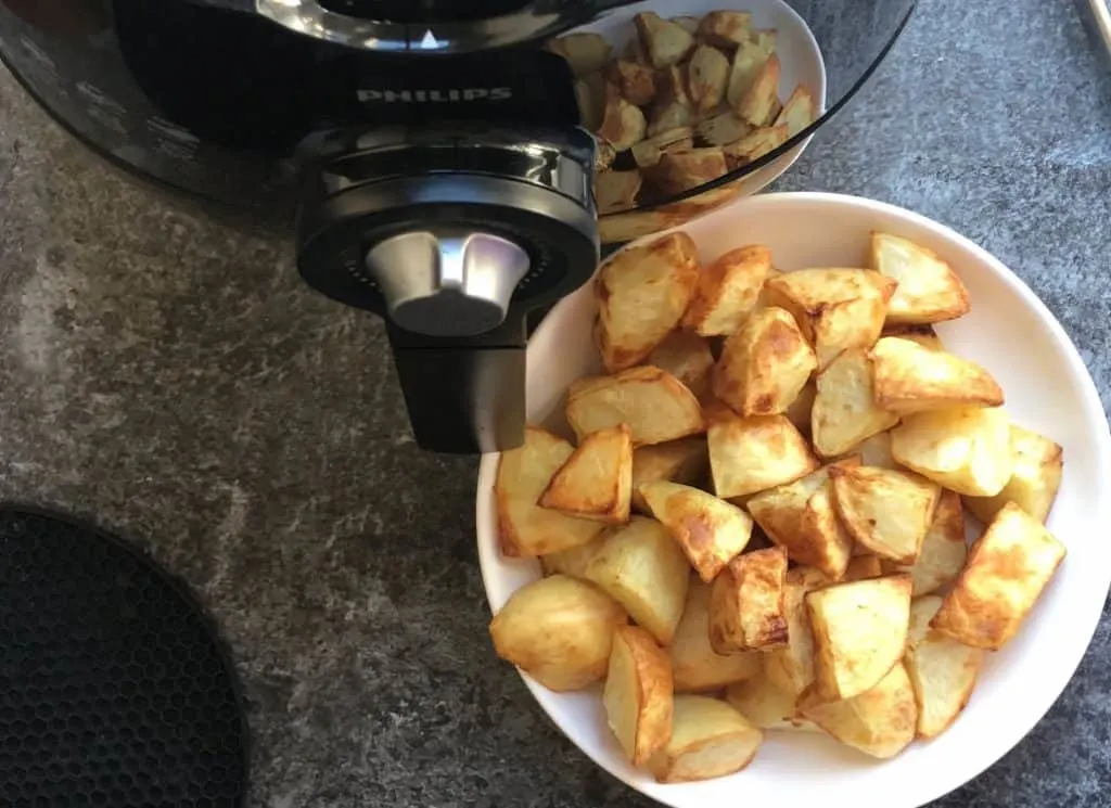 Air fryer roast potatoes no boiling in Philips air fryer