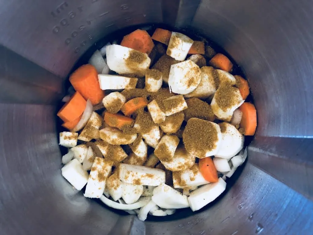 parsnip soup ingredients in Morphy Richards soup maker