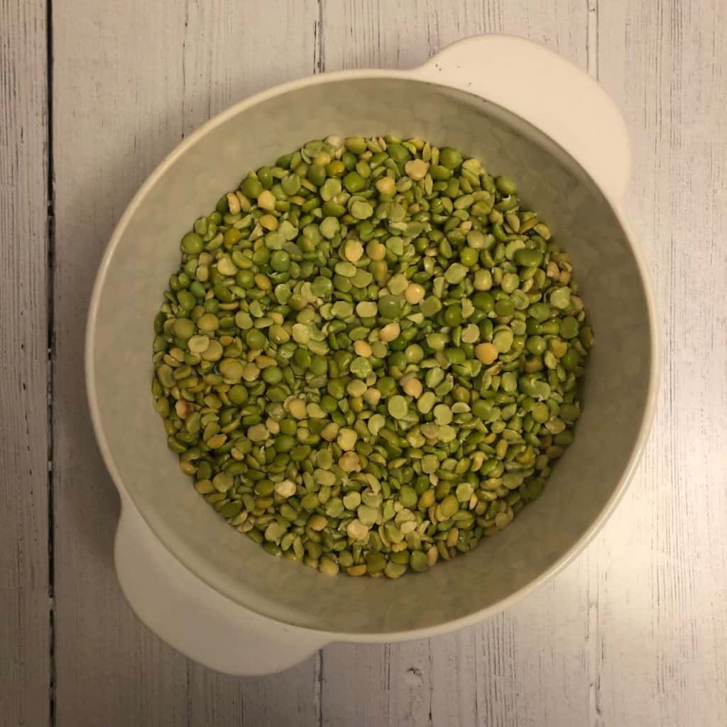 green split peas in a bowl