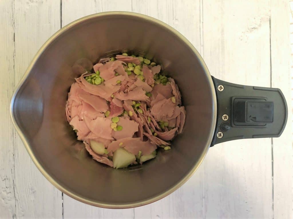 green split peas and ham in soup maker