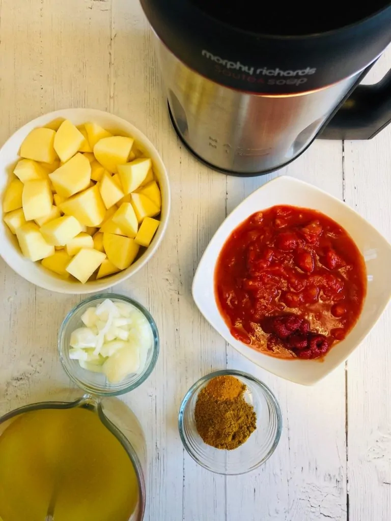 ingredients for bombay soup