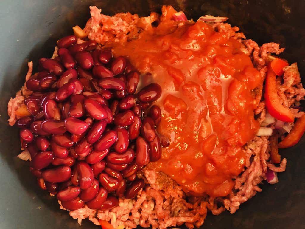 kidney beans in slow cooker for chilli con carne