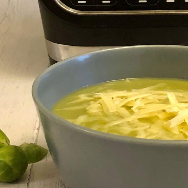 brussel sprout and cheddar cheese soup
