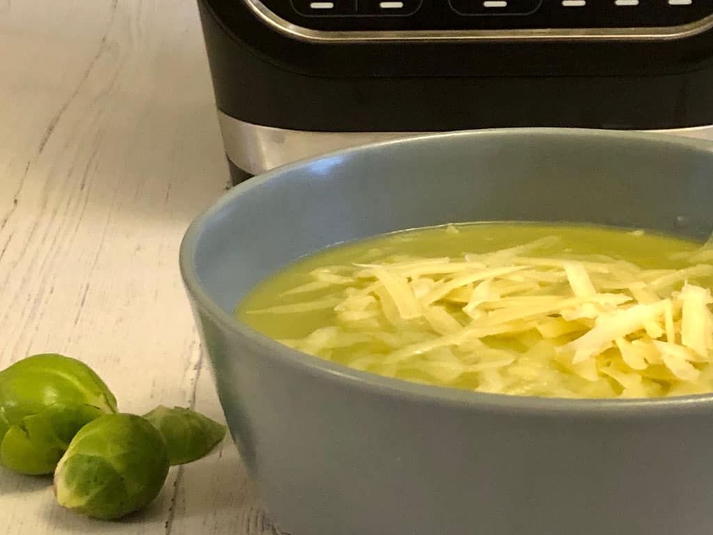 brussel sprout and cheddar cheese soup