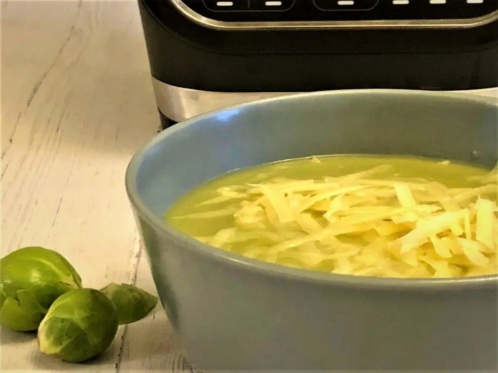 brussel sprout and cheddar cheese soup