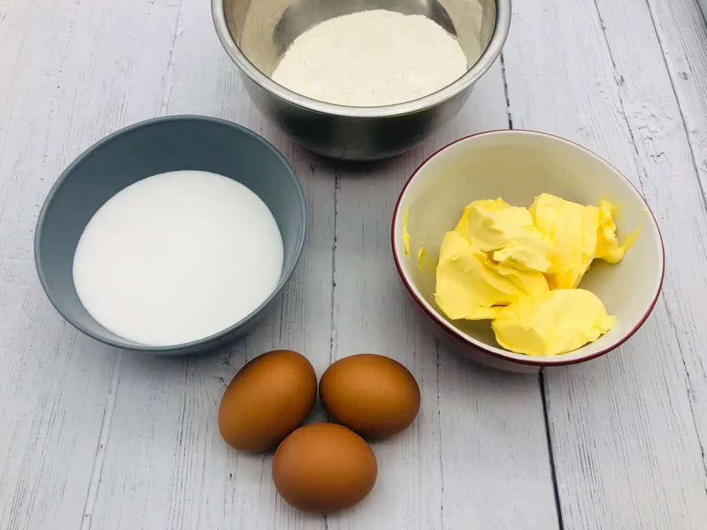 ingredients for cupcake recipe