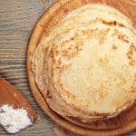 pancakes on a board