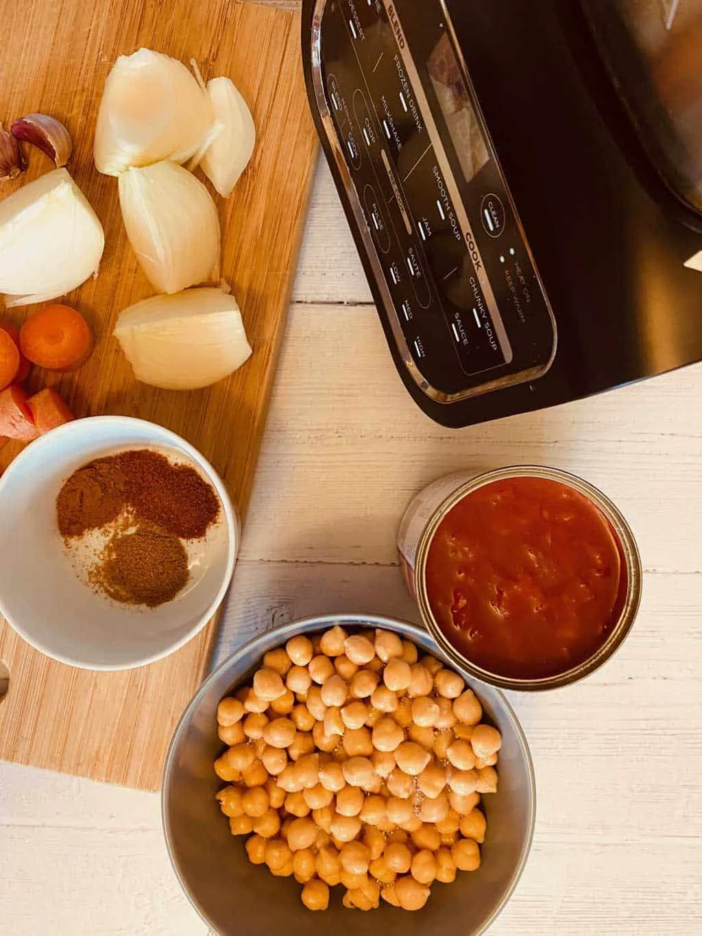 Ingredients for Moroccan Chickpea Soup