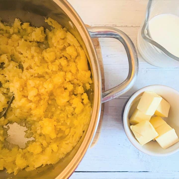 parsnip mash with butter and milk