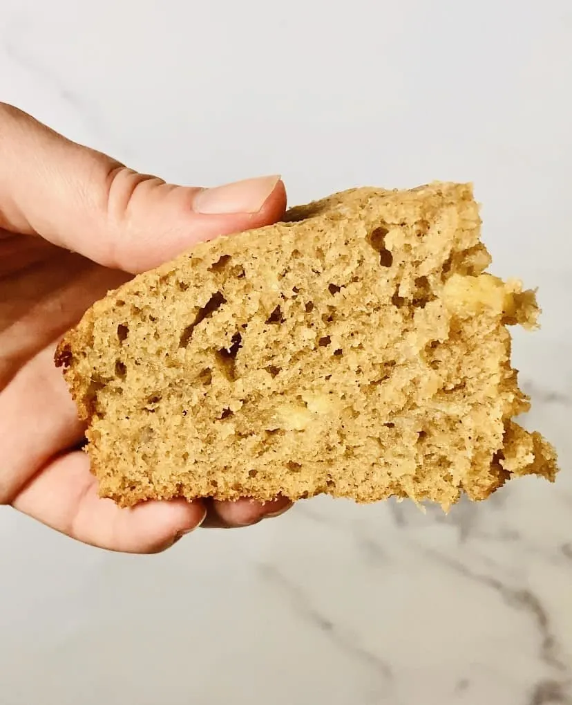 slice of banana bread