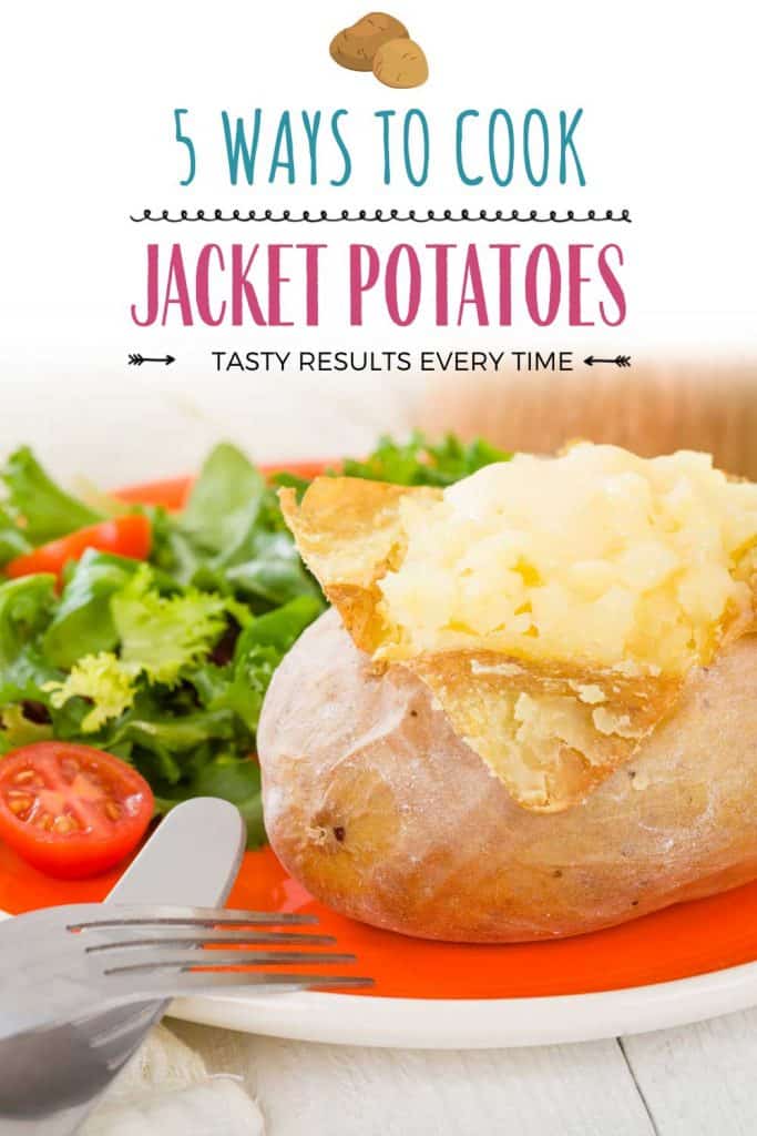 jacket potato served on a plate - how to cook jacket potatoes