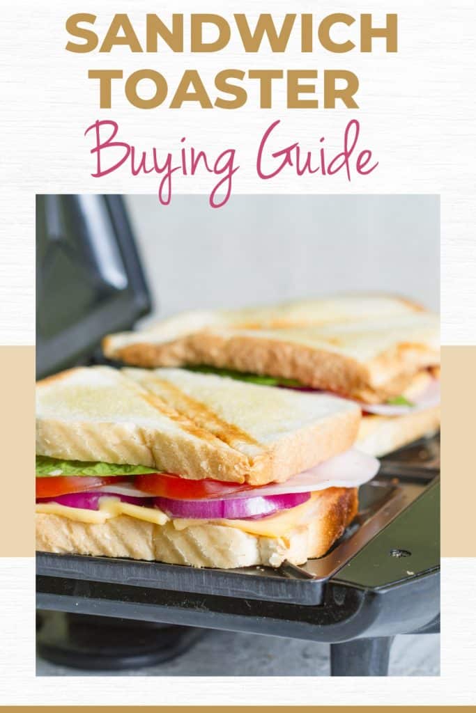 sandwich toaster with sandwiches in