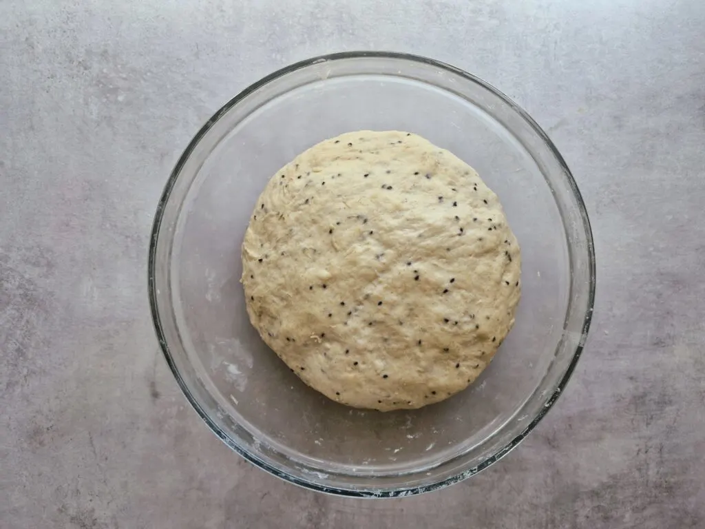 risen naan dough