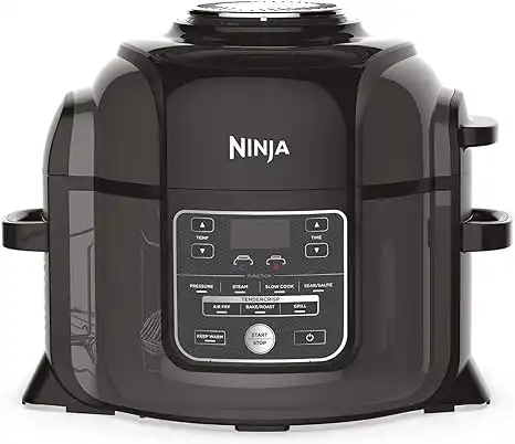 Ninja Foodi Electric Multi-Cooker Pressure Cooker and Air Fryer, Grey and Black