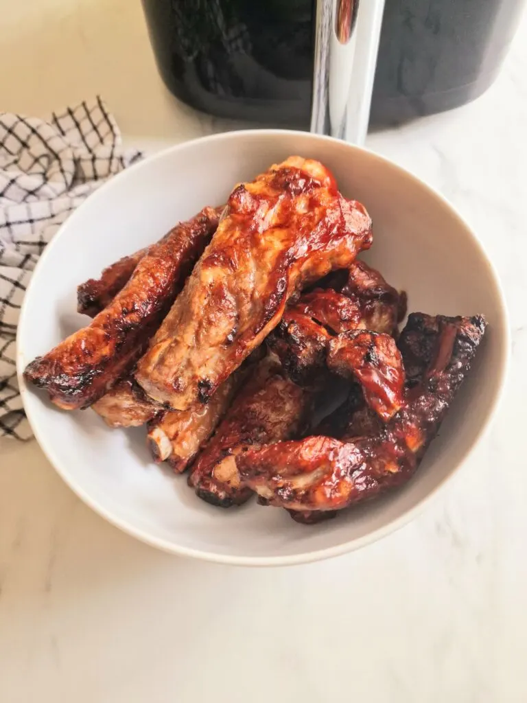 Air Fryer BBQ pork ribs