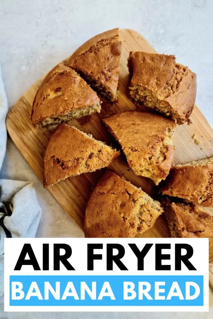 banana bread made in an air fryer