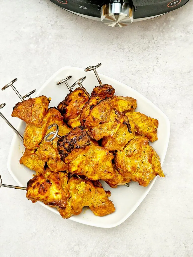 Air Fryer Chicken Tikka Kebabs