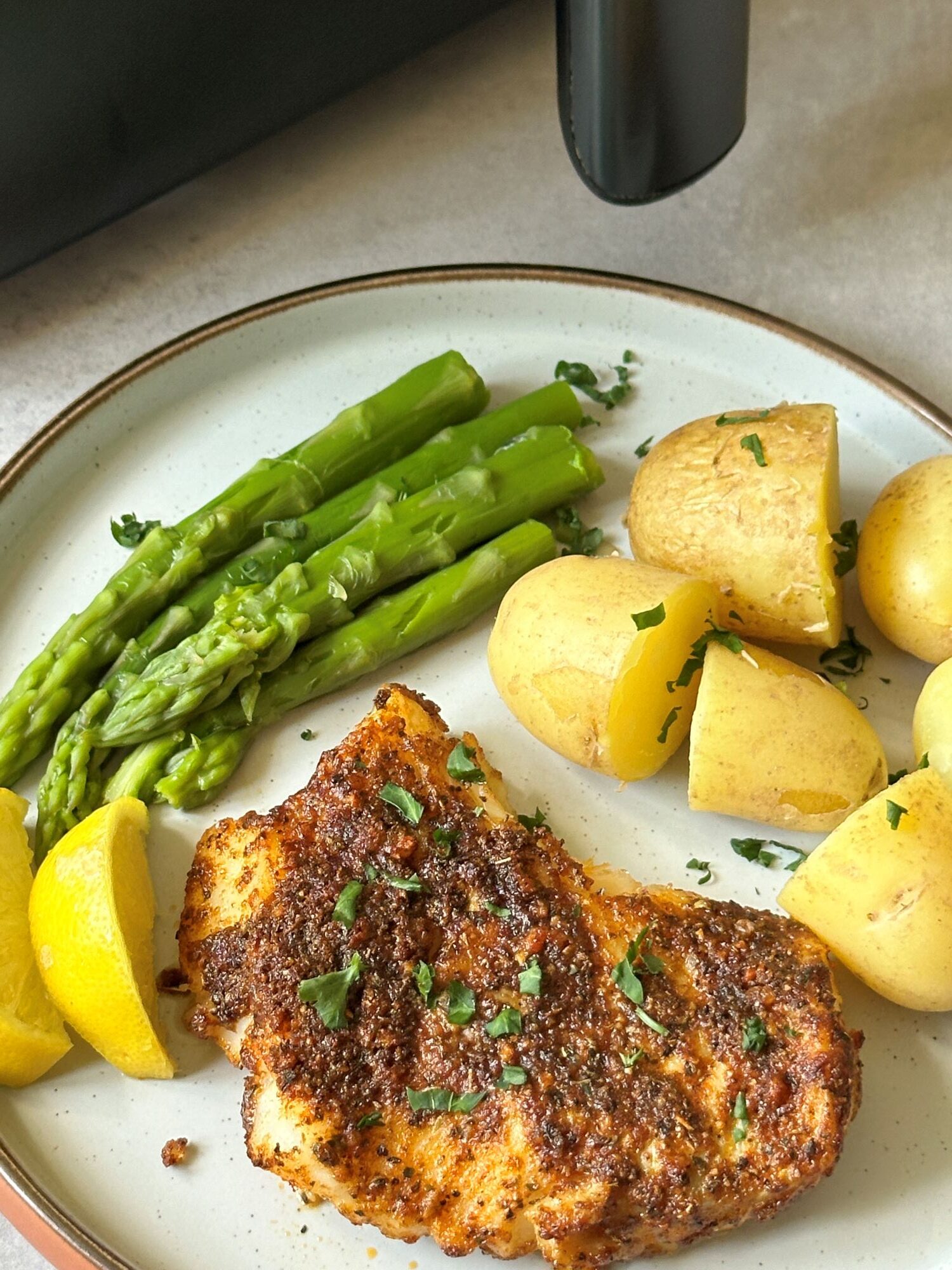 Cajun Garlic Butter Cod Air Fryer Recipe - Liana's Kitchen