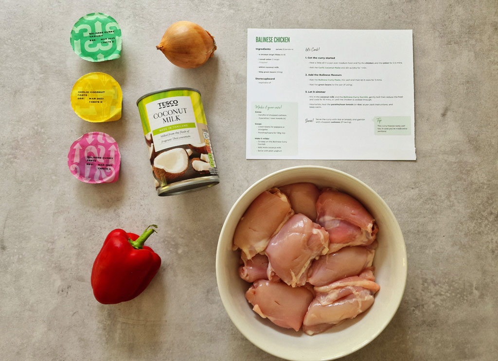 ingredients for Balinese Chicken by Simply Cook