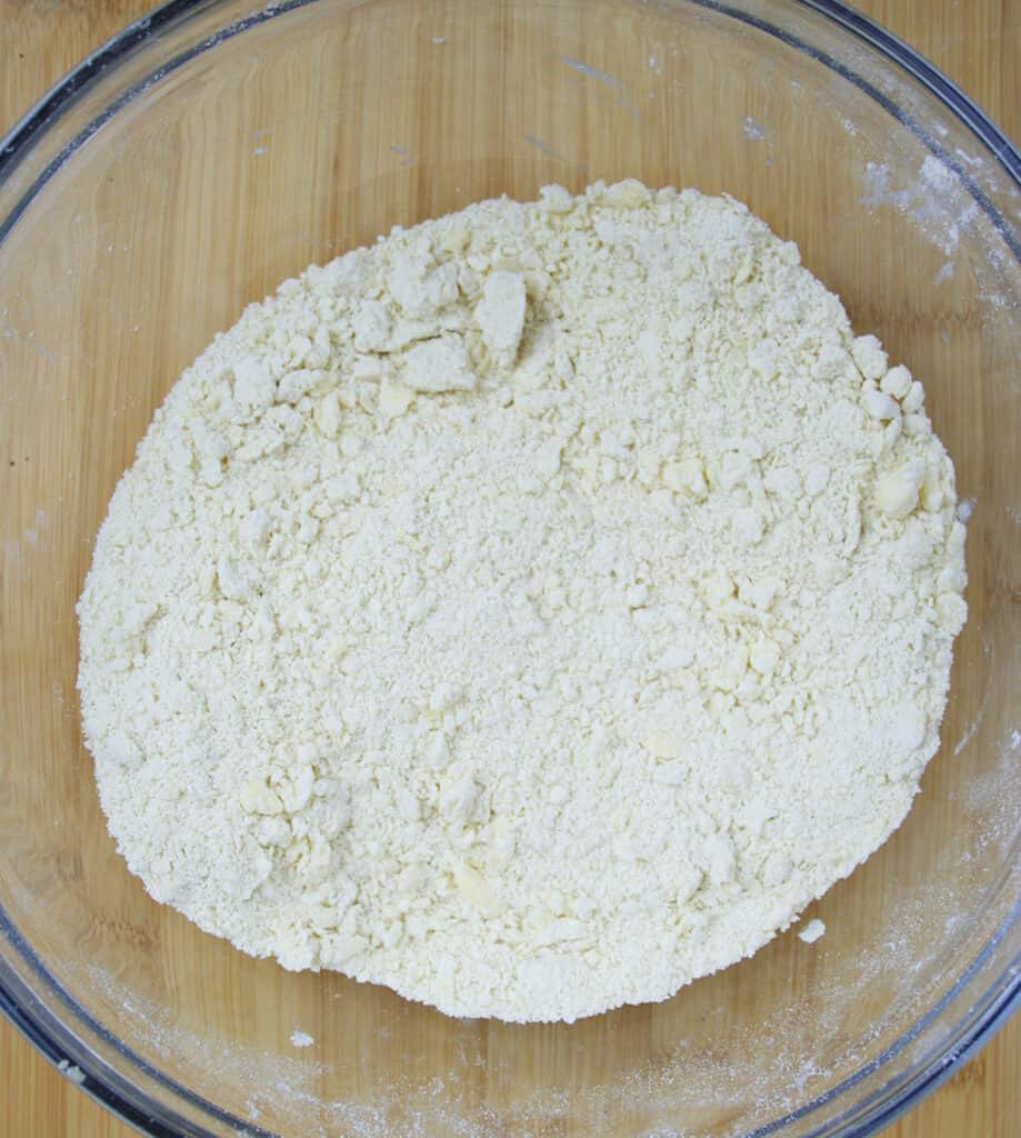 Flour and butter as breadcrumbs