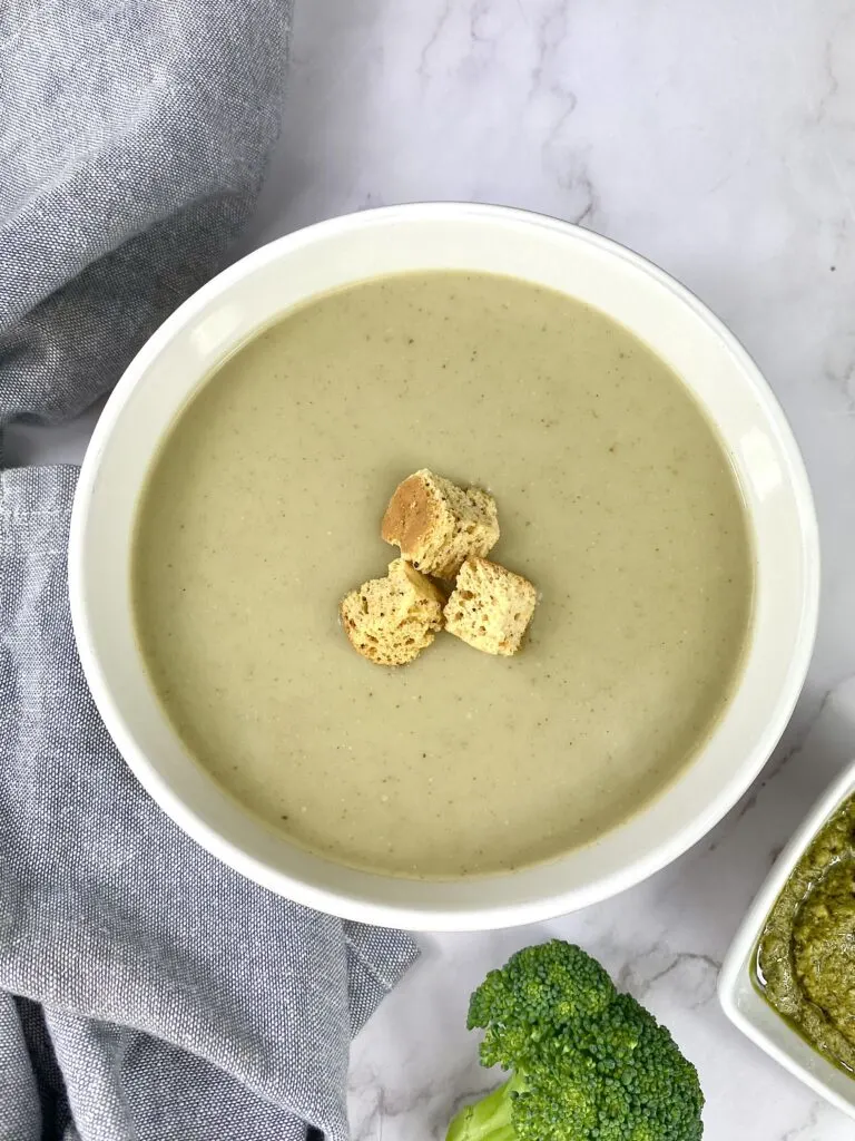 Broccoli Pesto Soup