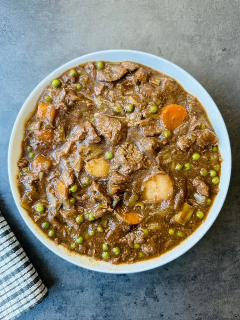 beef stew in a bowl