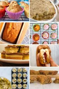 easy baking recipes for kids with a photo grid showcasing the favourite ones