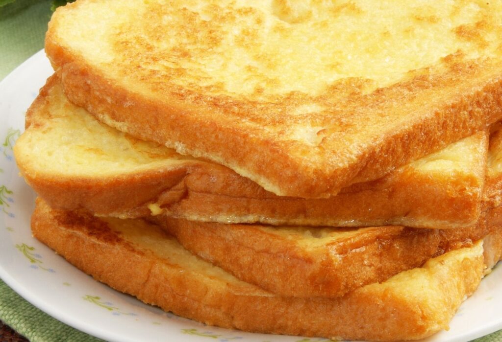 eggy bread on a plate