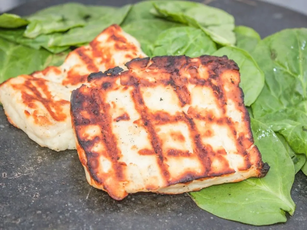 grilled halloumi