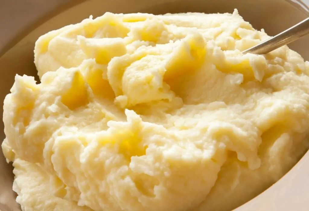 mashed potatoes in a saucepan