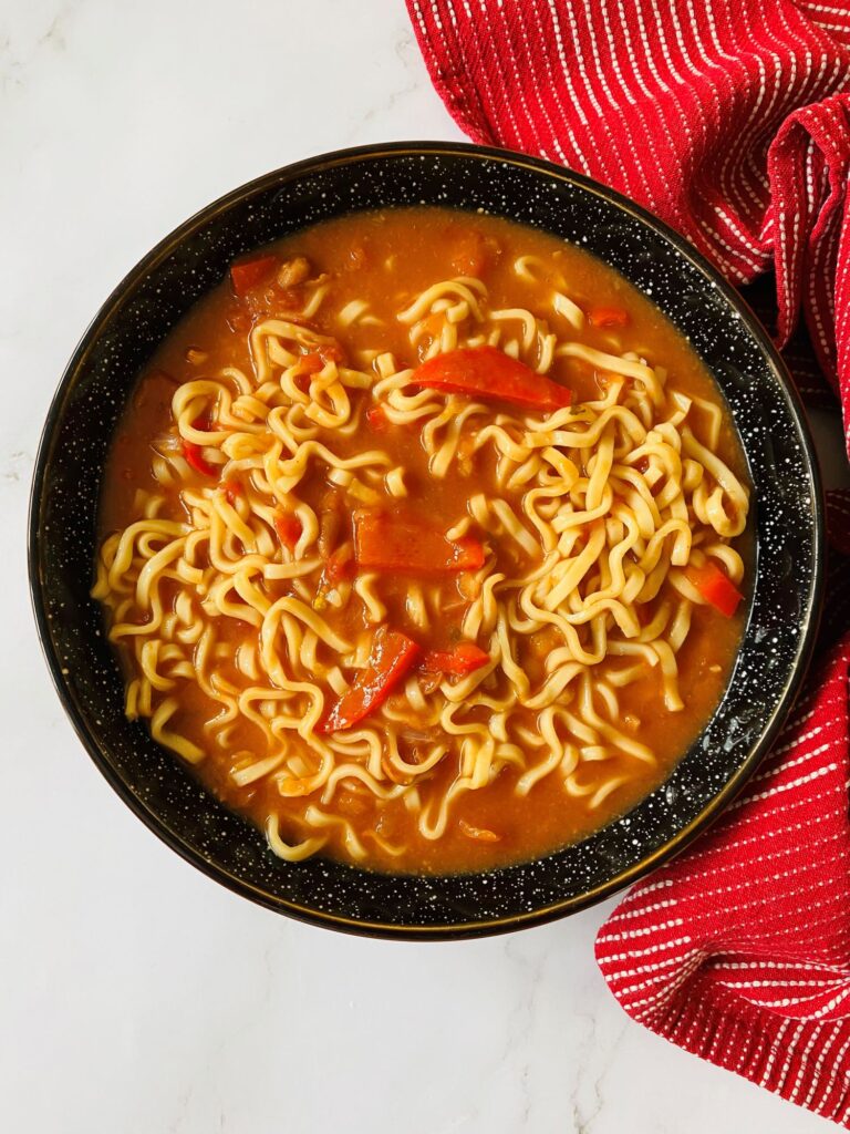 Mexican Bean Noodle Soup
