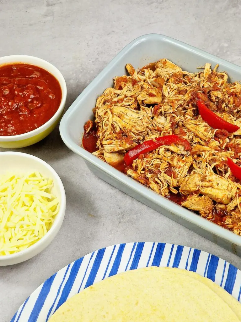 Mexican shredded chicken Ninja Foodi