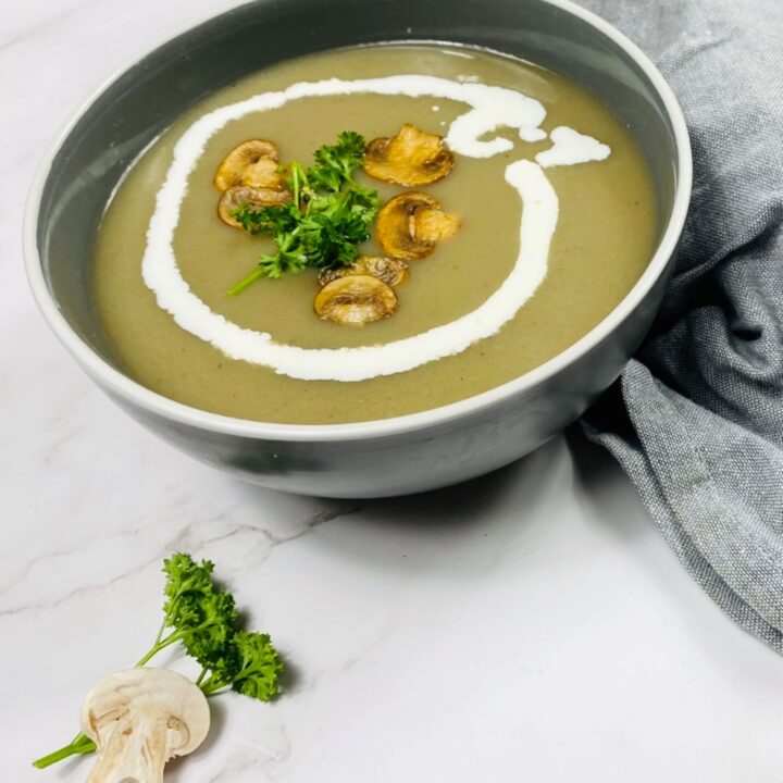 mushroom soup made in a soup maker