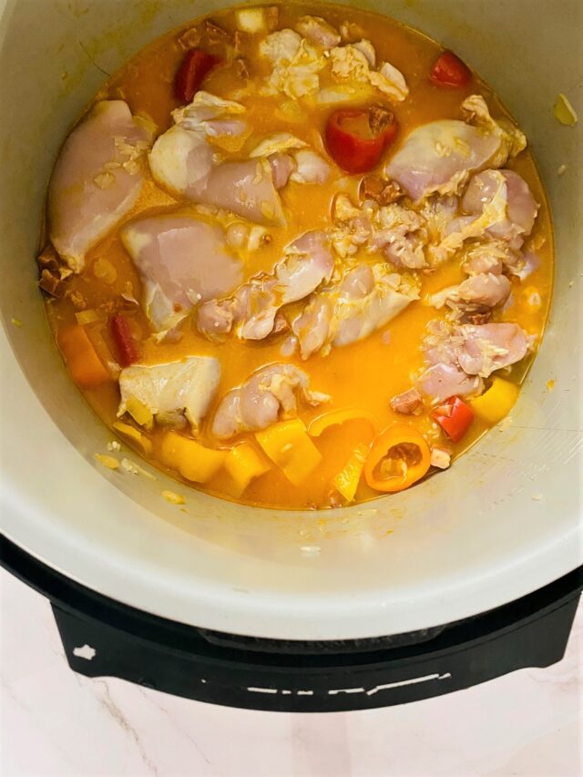 Ninja Foodi Chicken and Chorizo Stew (Pressure Cooker) Liana's Kitchen