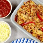 Ninja Foodi Mexican Shredded Chicken with tortilla wraps, cheese and salsa