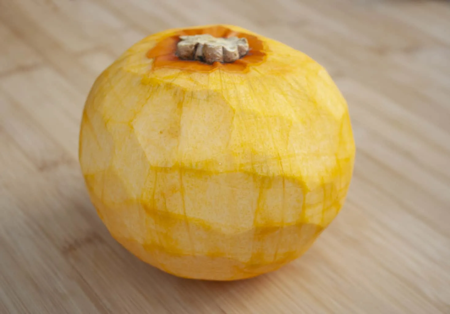 Peeled pumpkin