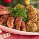 Pigs in blankets and stuffing