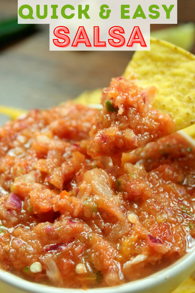 Quick and easy salsa