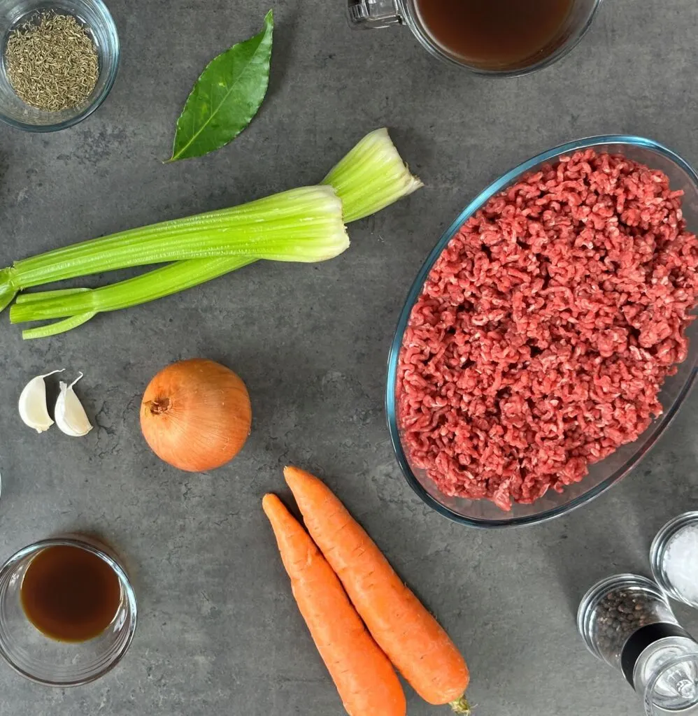 Slow Cooker Mince and Dumplings Ingredients