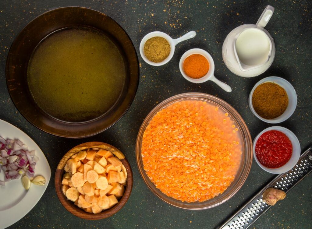 Slow Cooker Sweet Potato Curry Ingredients