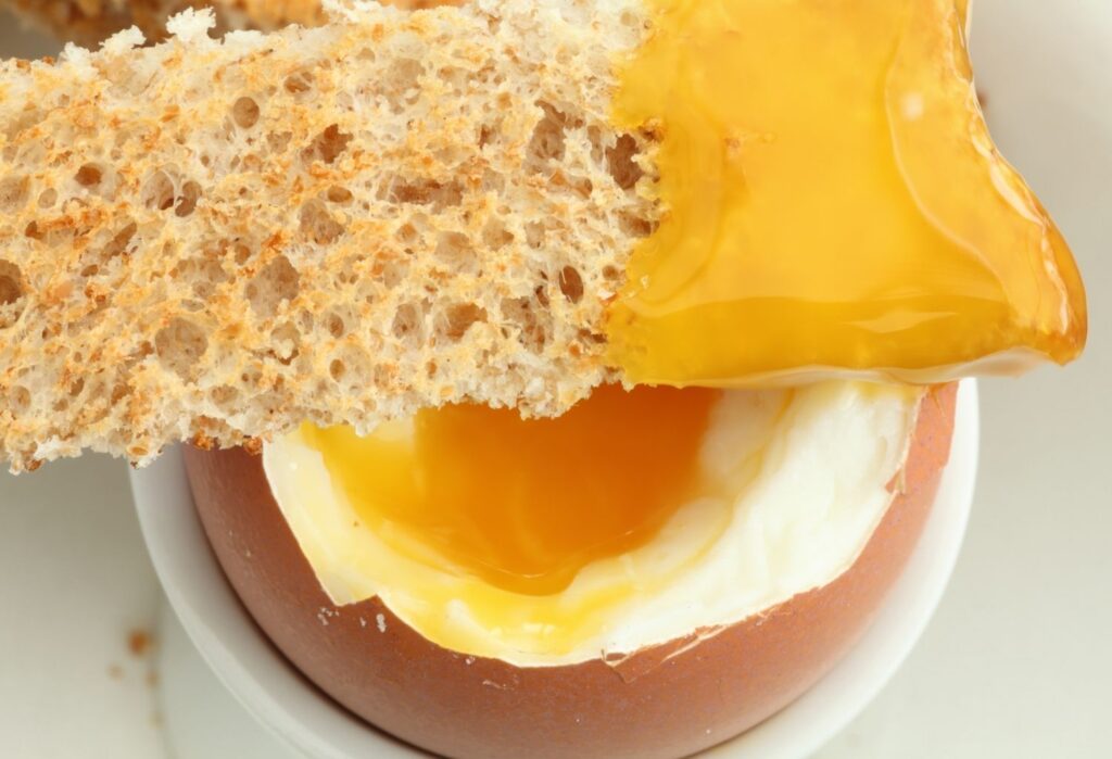 soft boiled egg with toast soldiers
