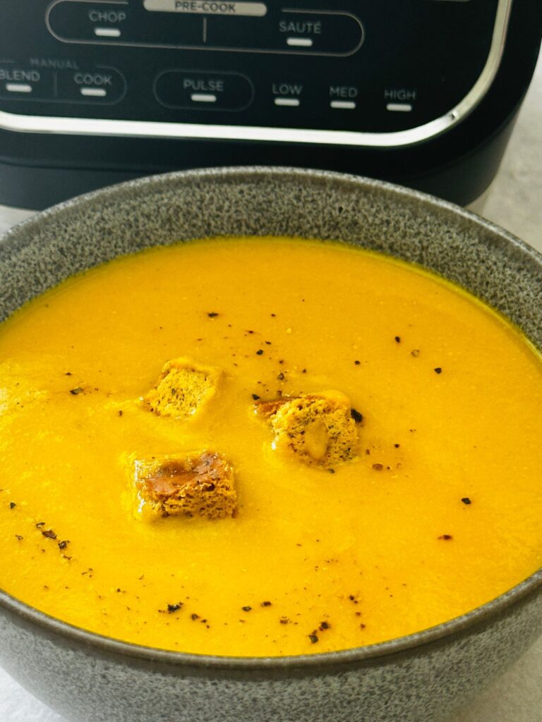 Spiced Edamame and Sweet Potato Soup (in a Soup Maker)