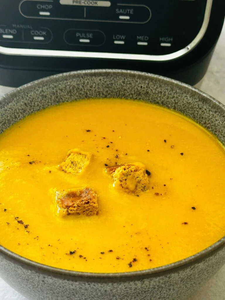 Spiced Edamame and Sweet Potato Soup (in a Soup Maker)