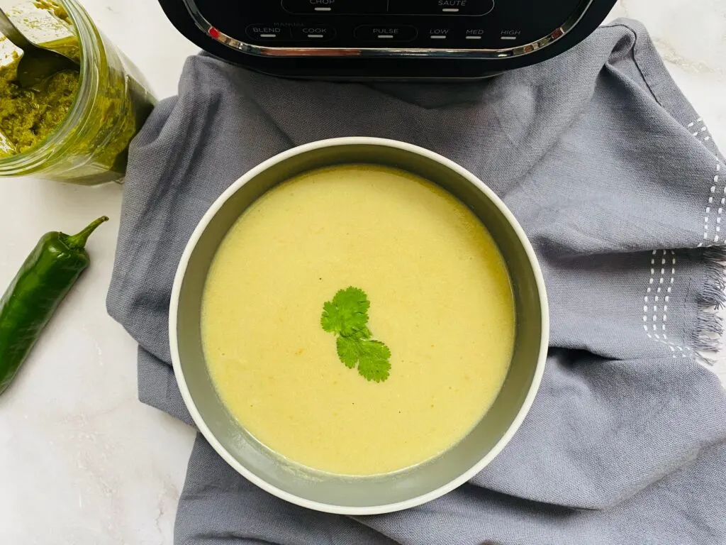 Thai Green Curry Soup in a soup maker
