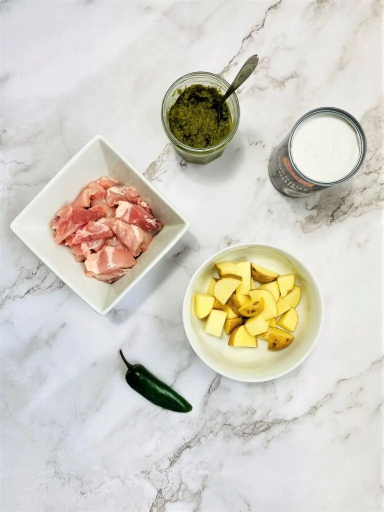 Thai Green Curry Soup ingredients