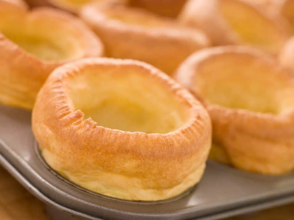 yorkshire puddings in tray