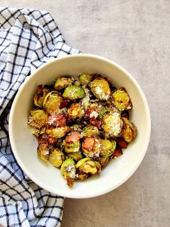 Air Fryer Brussel Sprouts with Bacon The Perfect Side Dish Liana's